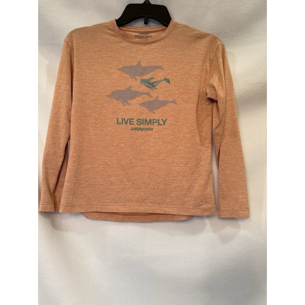 Patagonia Kid's Tangerine Capilene Cool Daily Shirt L‎